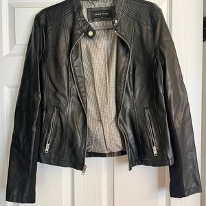 Black Rivet Black Faux Leather Jacket